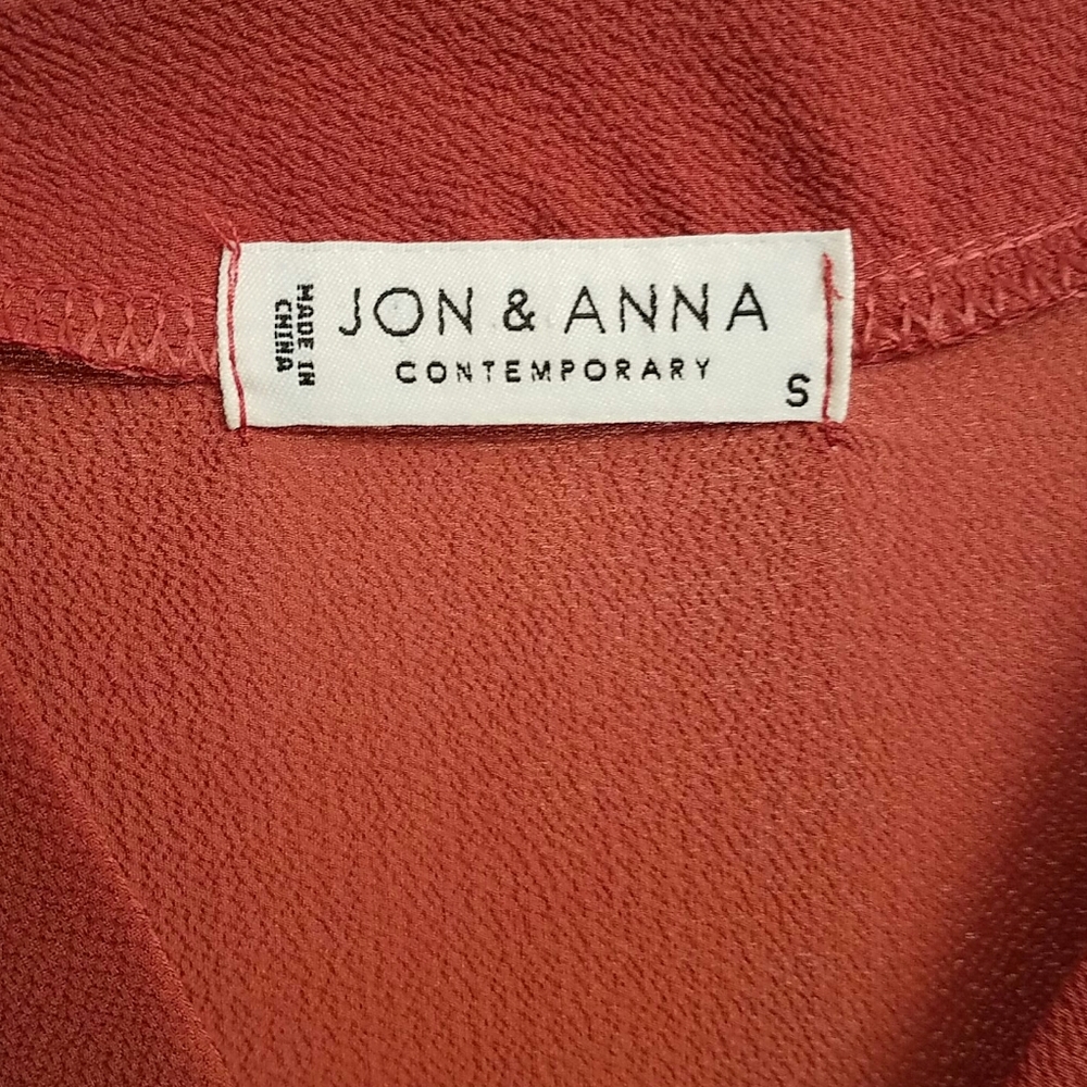 Jon & Anna Burnt Orange Blouse, Small - Picture 4 of 7